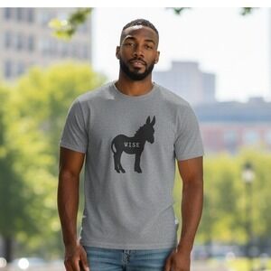 prAna Wise Ass Journeyman Tshirt Men's Size M Gray Short Sleeve Tee